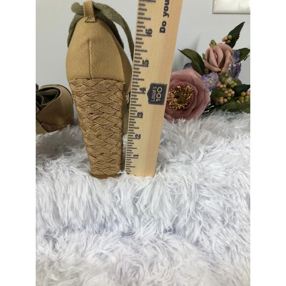 Emy Canvas Espadrille Platform Heels Upper Jute-Wrapped sole Thick Heel Amoy 8 - Picture 7 of 7